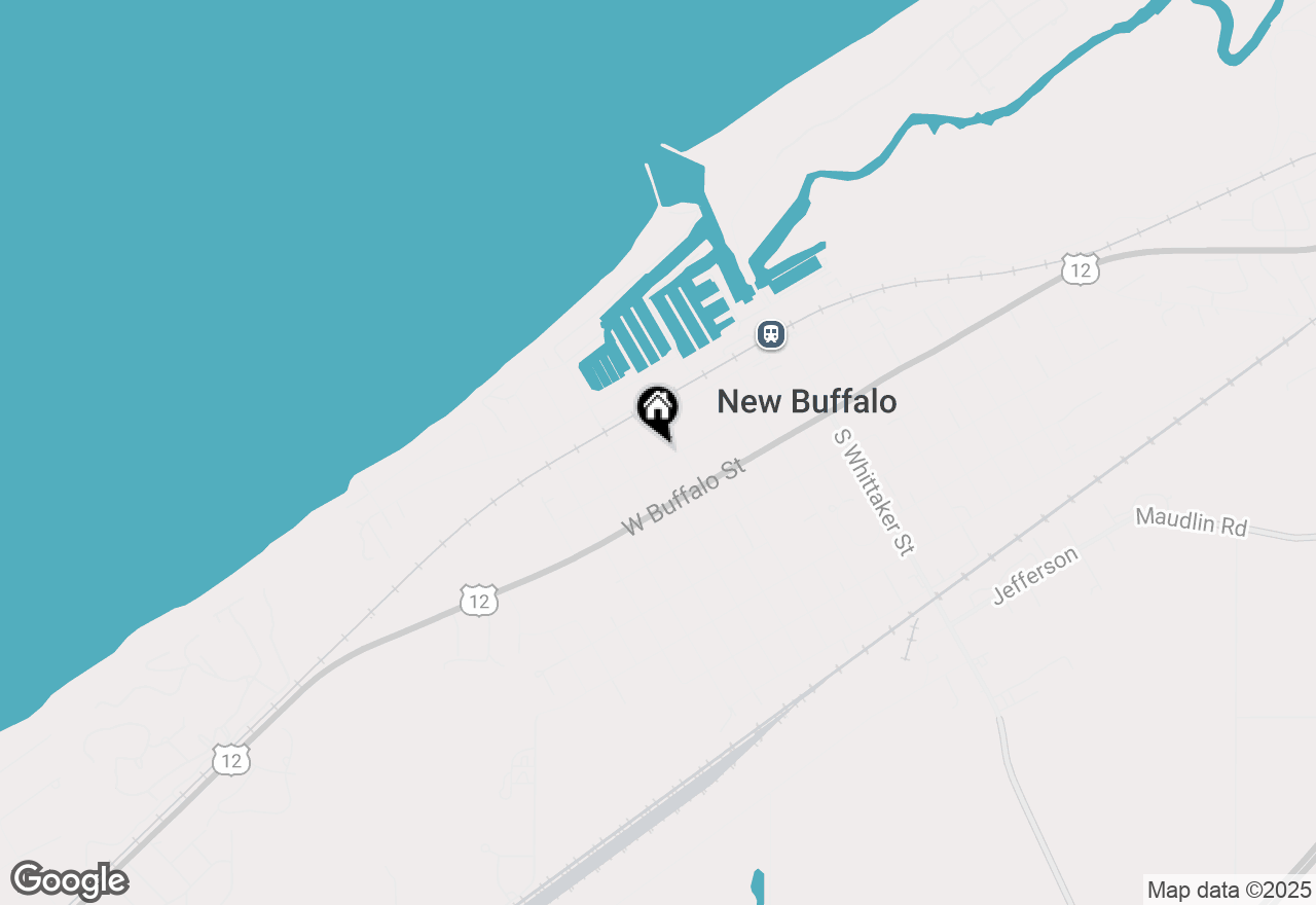 Map of 109 N Harrison Street, New Buffalo, MI 49117