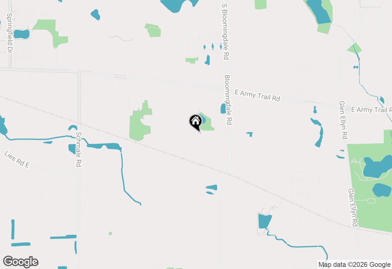 Map of 128 Harding Court, Glen Ellyn, IL 60137