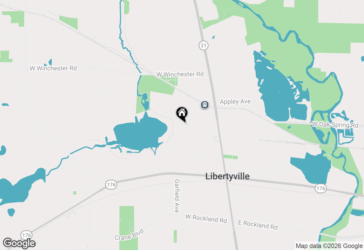 Map of 521 Lange Court, Libertyville, IL 60048