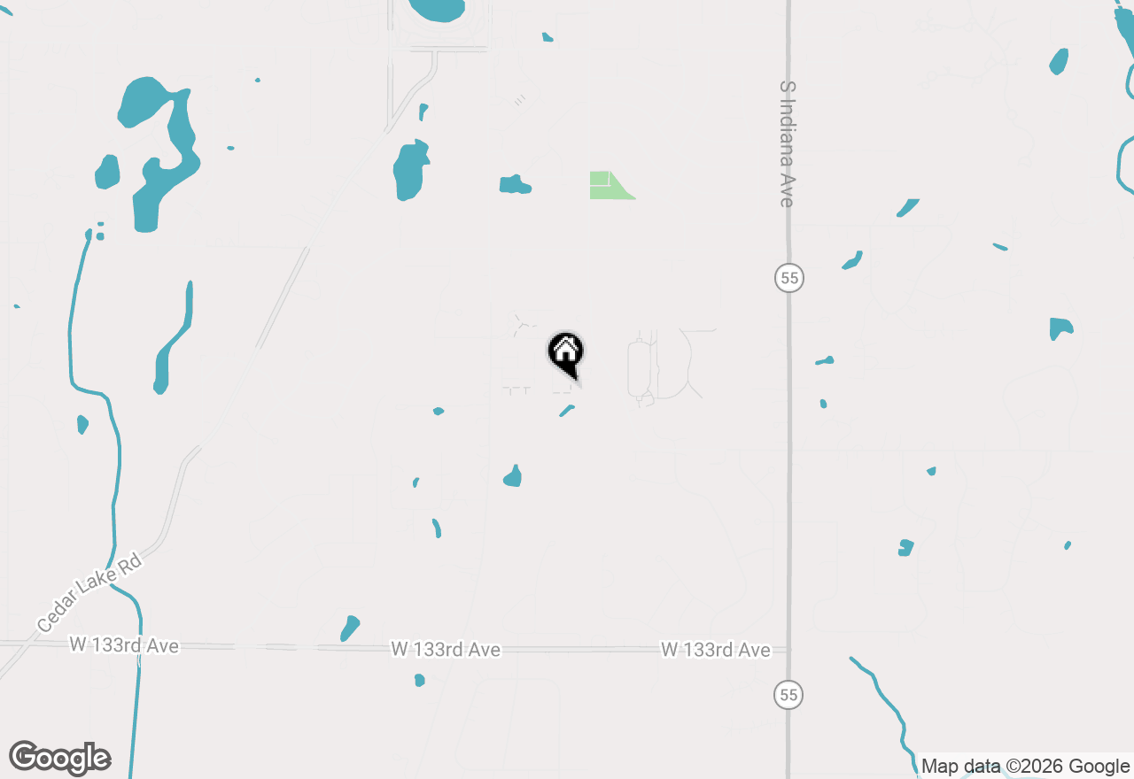 Map of 2493 W 127th Lane, Crown Point, IN 46307