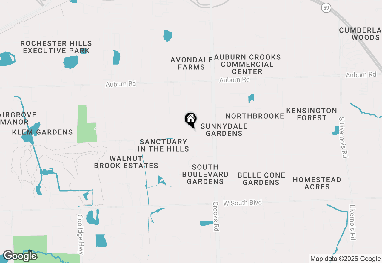 Map of 3375 Grant Road, Rochester Hills, MI 48309