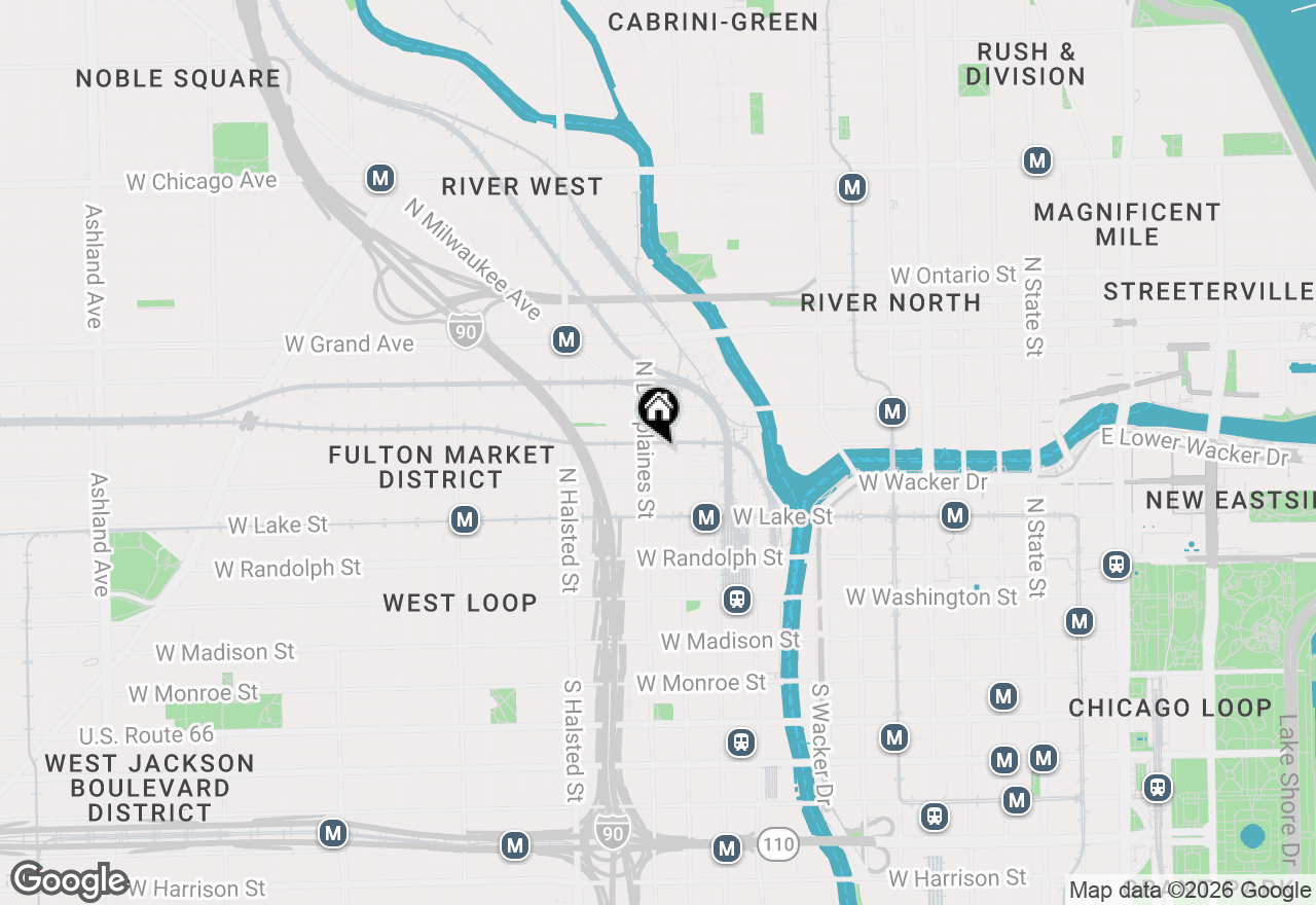 Map of 330 N Jefferson Street #808, Chicago, IL 60661