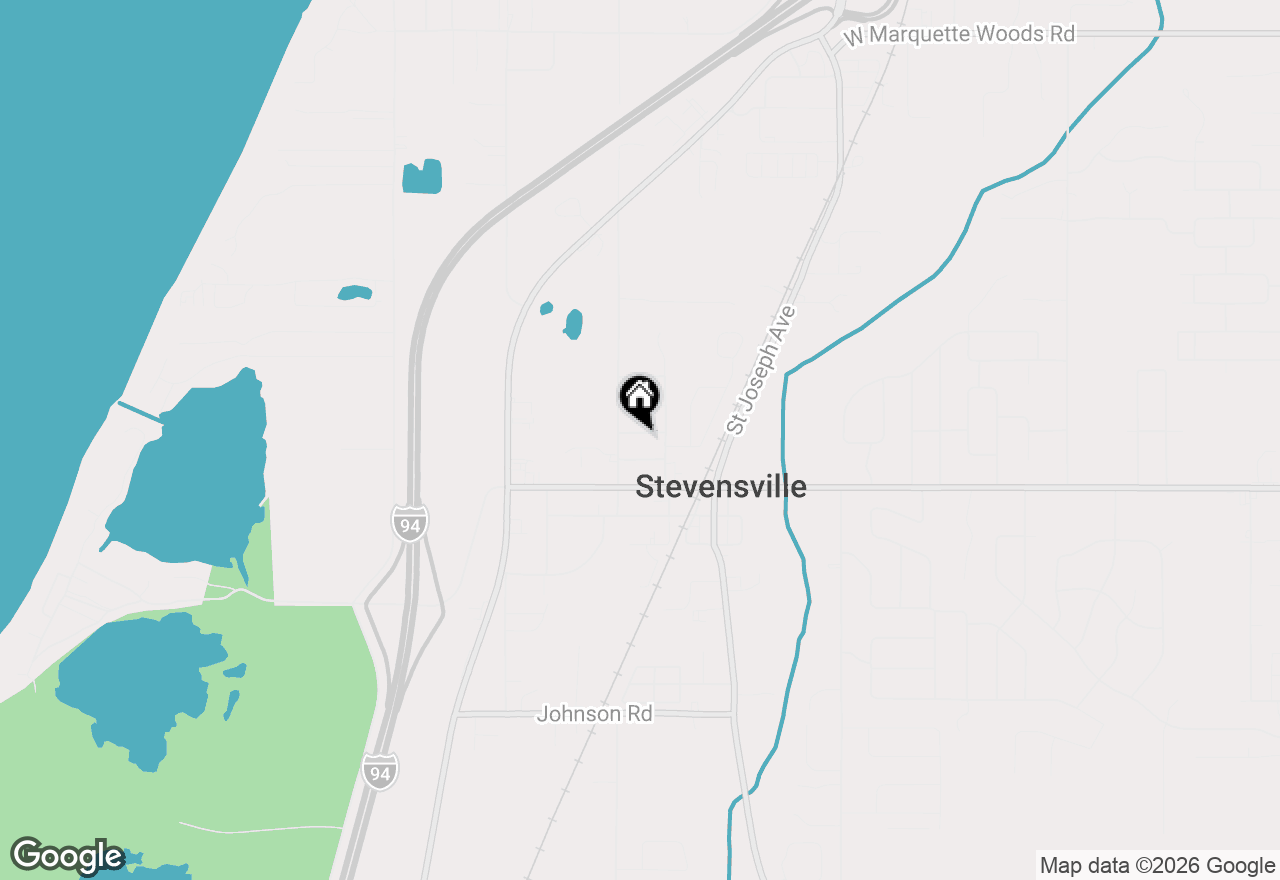 Map of 2854 Oak Street, Stevensville, MI 49127