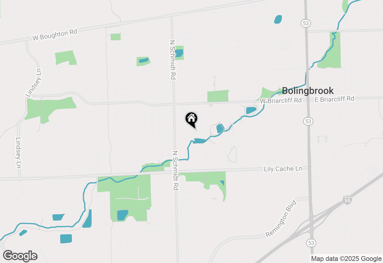 Map of (Address confidential), Bolingbrook, Illinois 60440