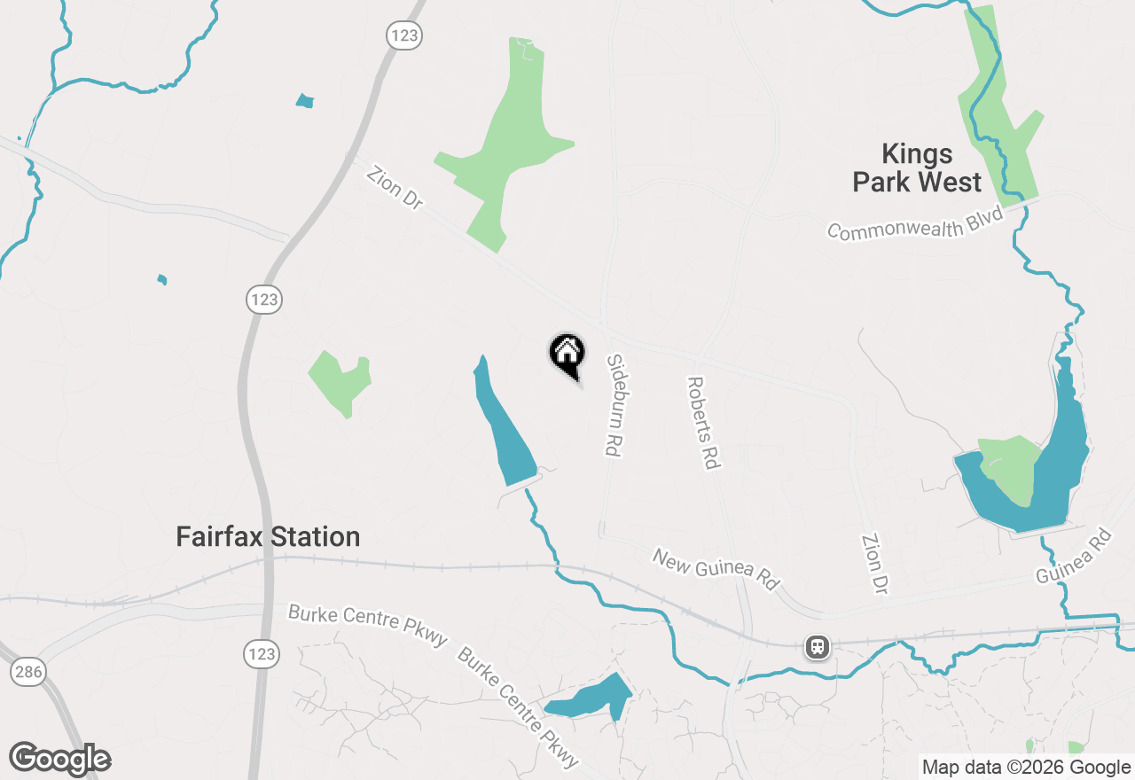 Map of 10512 Arrowood Street, Fairfax, VA 22032