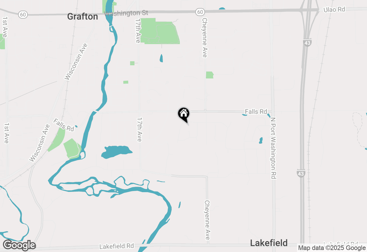 Map of 1922 N Teton Trl, Grafton, WI 53024