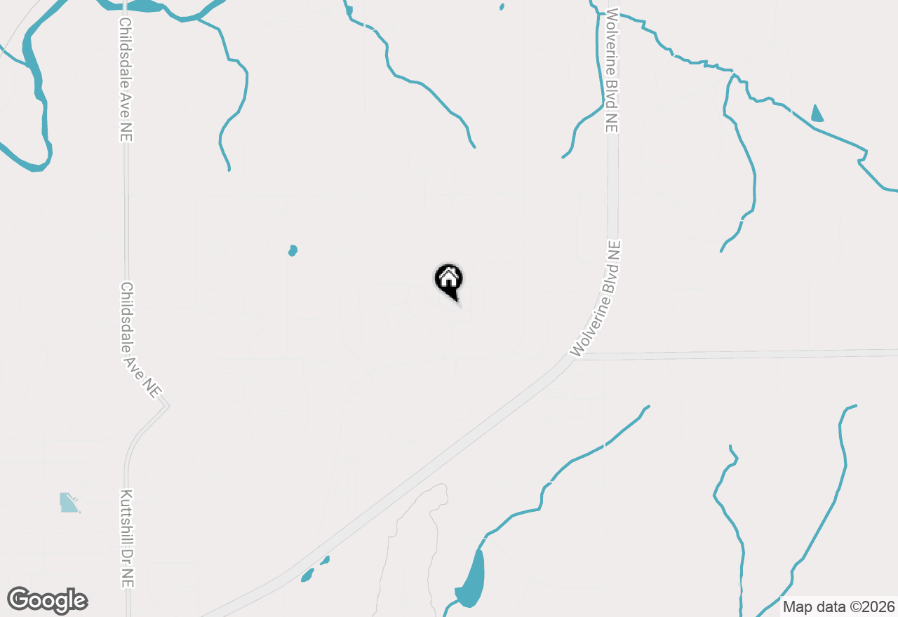 Map of 4419 Mosswood Drive Ne, Rockford, MI 49341