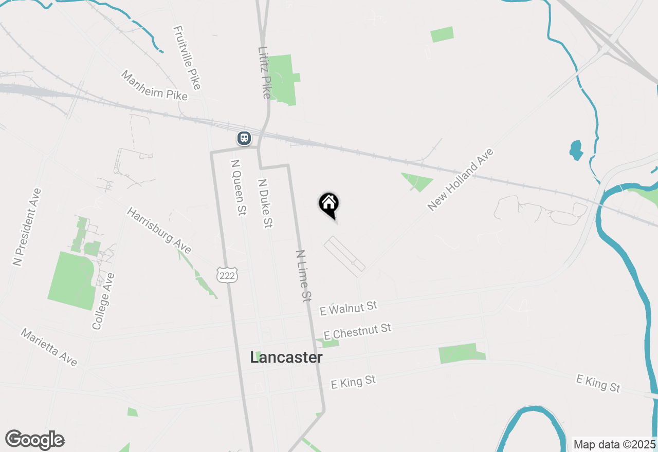 Map of 311 E Frederick Street, Lancaster, PA 17602