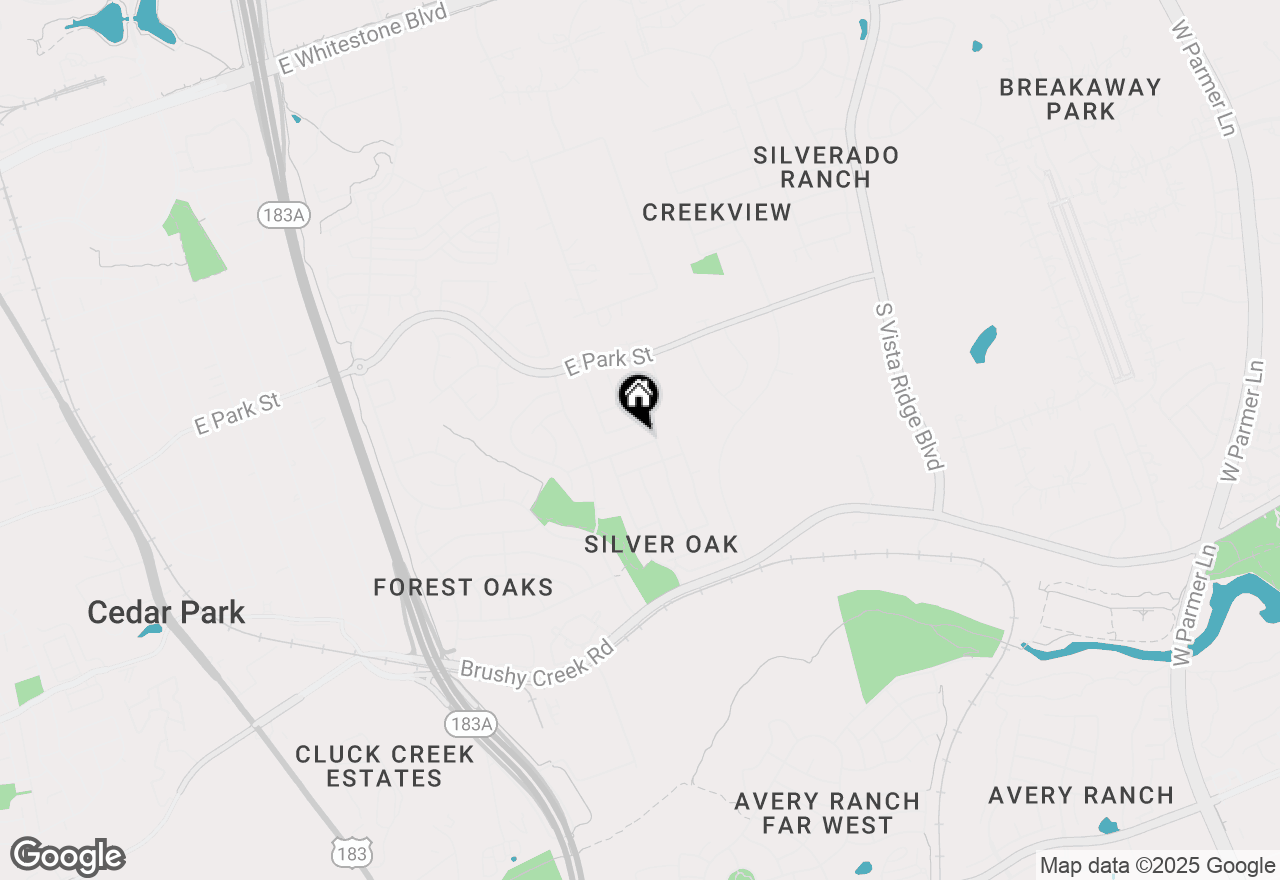 Map of 1517 Silver Oak Trl, Cedar Park, TX 78613