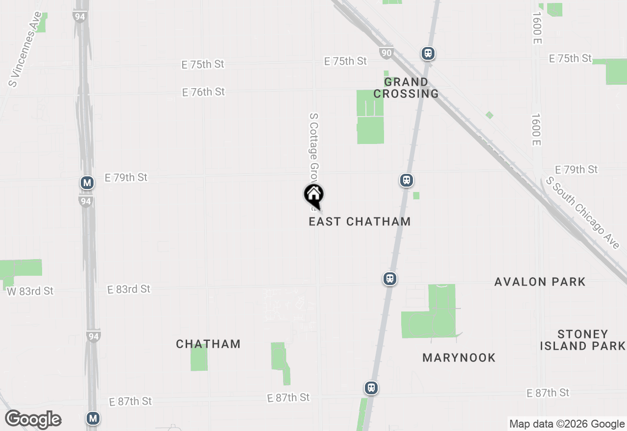 Map of 8030 S Cottage Grove Avenue, Chicago, IL 60619