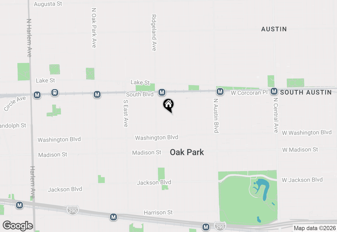 Map of 222 S Cuyler Avenue, Oak Park, IL 60302