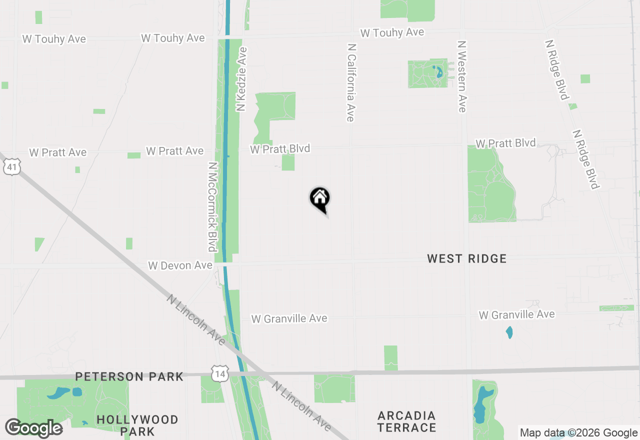 Map of 6528 N Francisco Avenue #1E, Chicago, IL 60645
