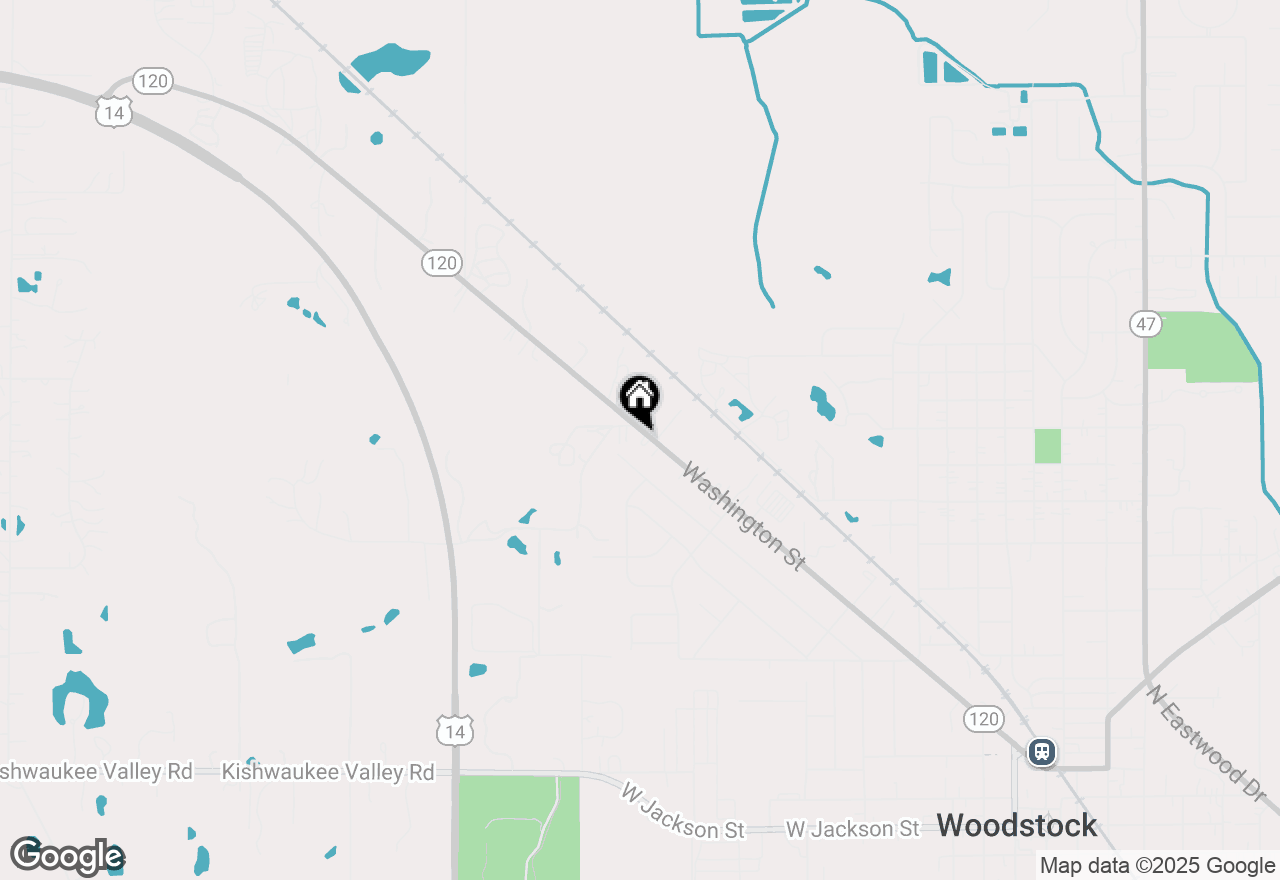 Map of 857 Washington Street, Woodstock, IL 60098