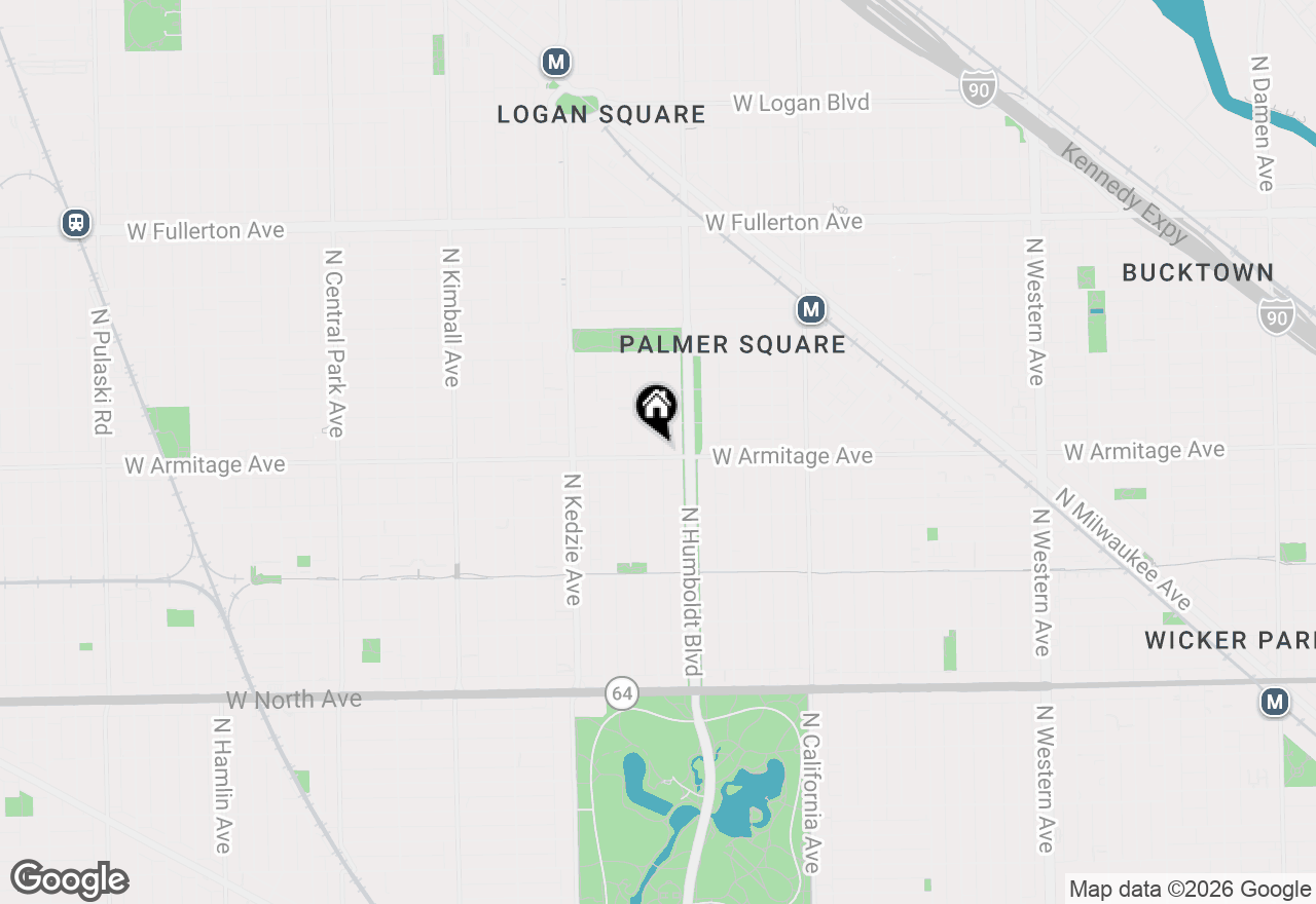 Map of 3024 W Armitage Avenue #1, Chicago, IL 60647