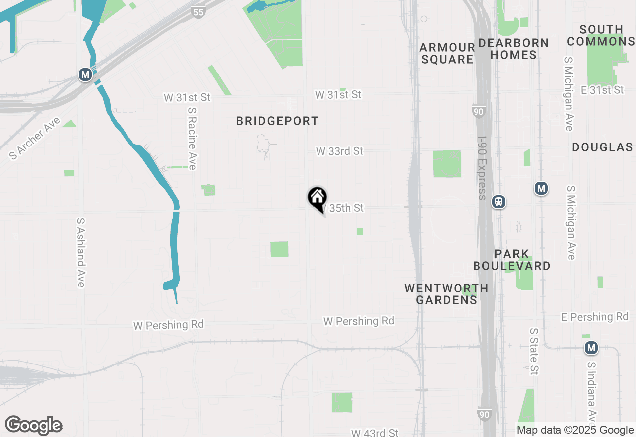 Map of 3520 S Emerald Avenue, Chicago, IL 60609