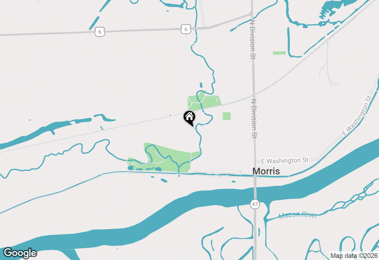 Map of 458 West Avenue, Morris, IL 60450
