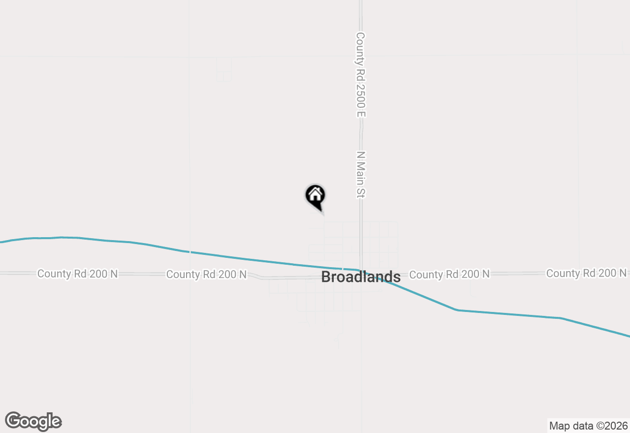 Map of 202 Hawks Lane, Broadlands, IL 61816