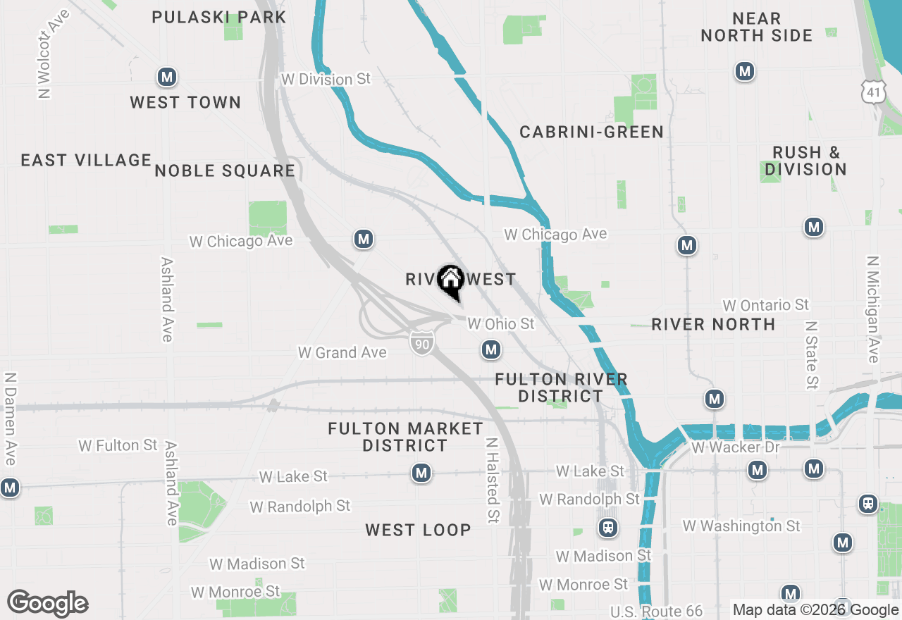 Map of 859 W Erie Street #408, Chicago, IL 60642