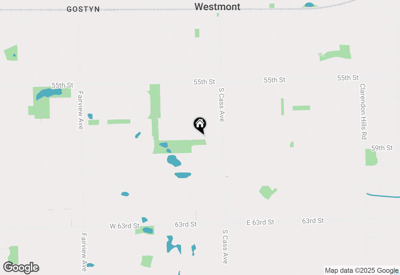 Map of 45 James Drive, Westmont, IL 60559