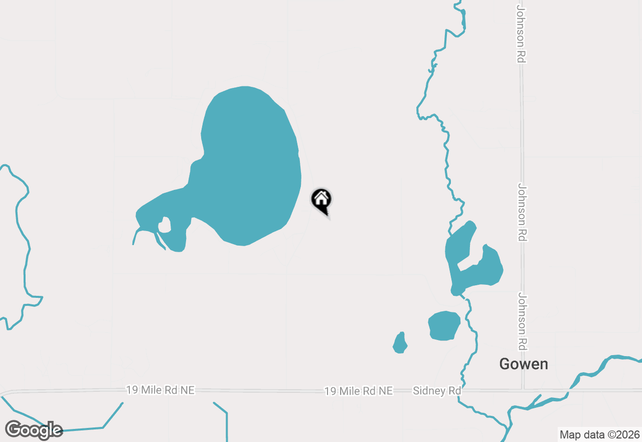 Map of 16170 Bass Lake Avenue Ne, Gowen, MI 49326