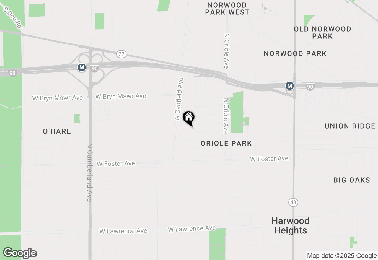 Map of 7811 W Balmoral Avenue, Chicago, IL 60656