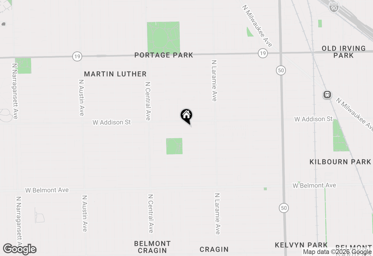 Map of 5344 W Eddy Street #G, Chicago, IL 60641