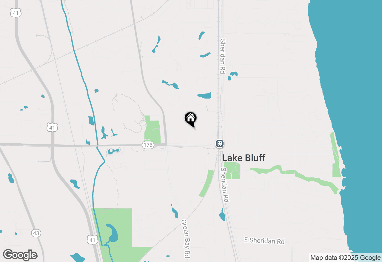 Map of 657 Lincoln Avenue, Lake Bluff, IL 60044