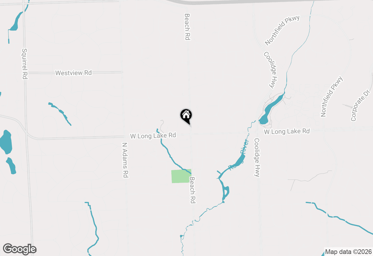 Map of 5051 Beach Road, Troy, MI 48098