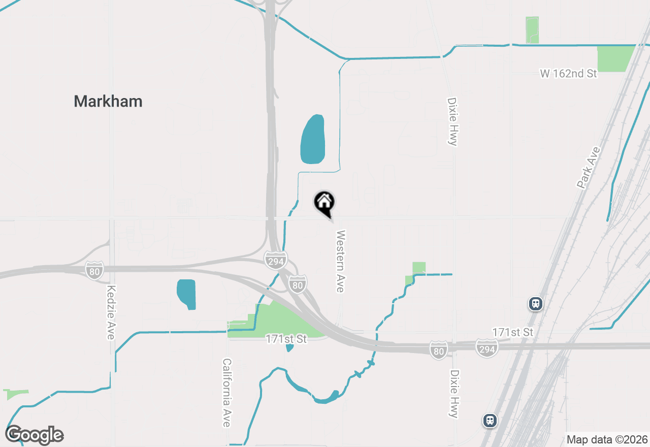 Map of 2414 Crescent Drive, Hazel Crest, IL 60429