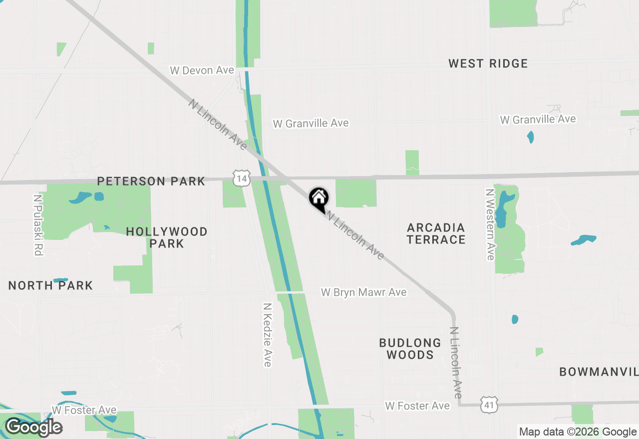 Map of 5832 N Sacramento Avenue, Chicago, IL 60659