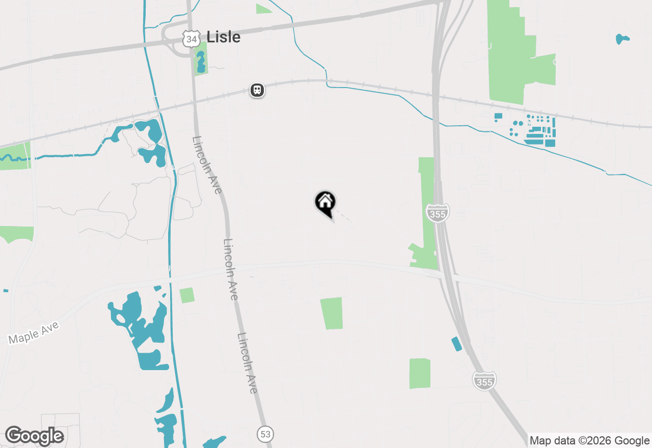 Map of 5310 Larkspur Lane, Lisle, IL 60532