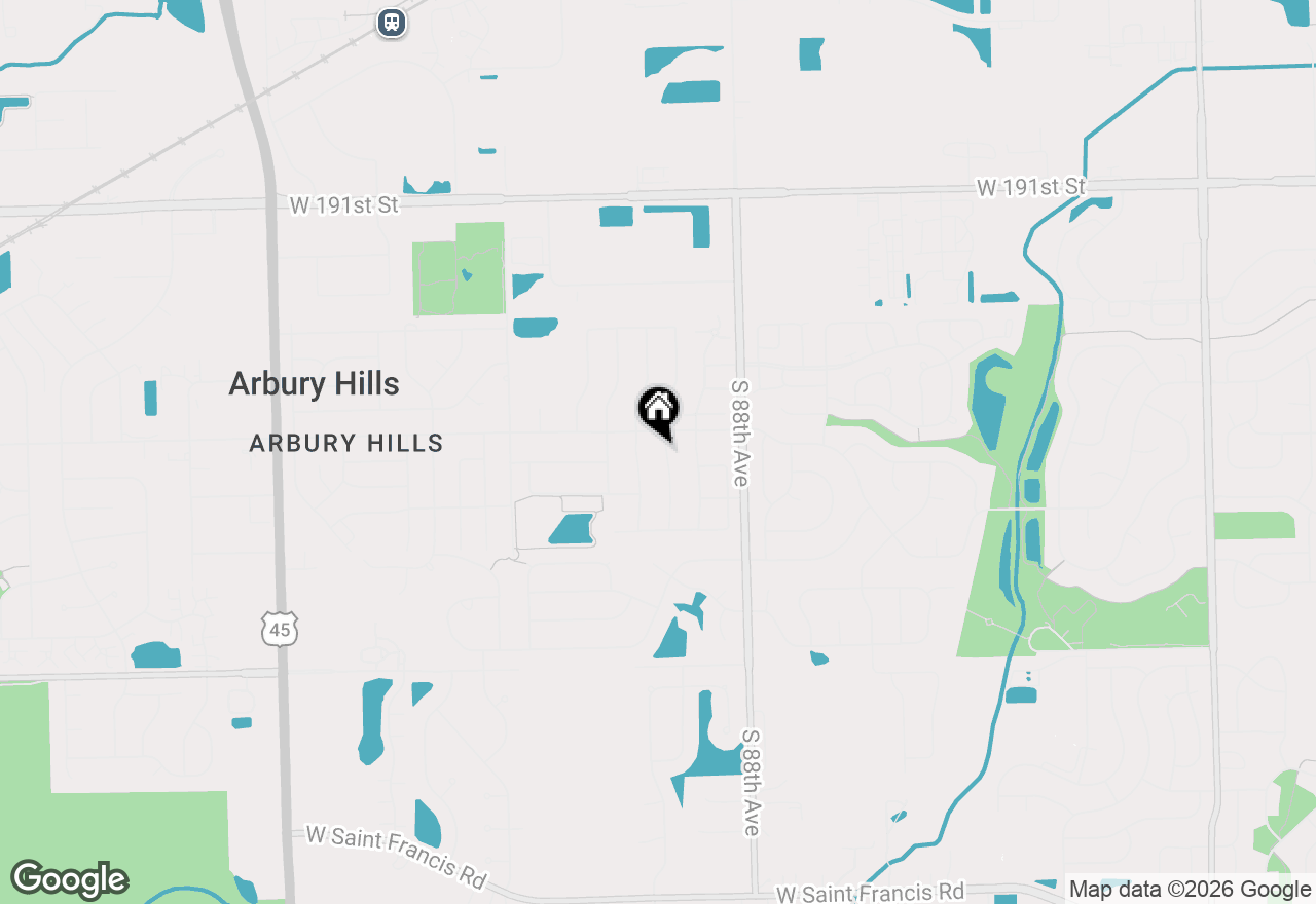 Map of 19508 Waterford Lane, Mokena, IL 60448