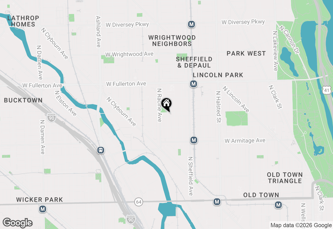 Map of 2150 N Clifton Avenue #3, Chicago, IL 60614