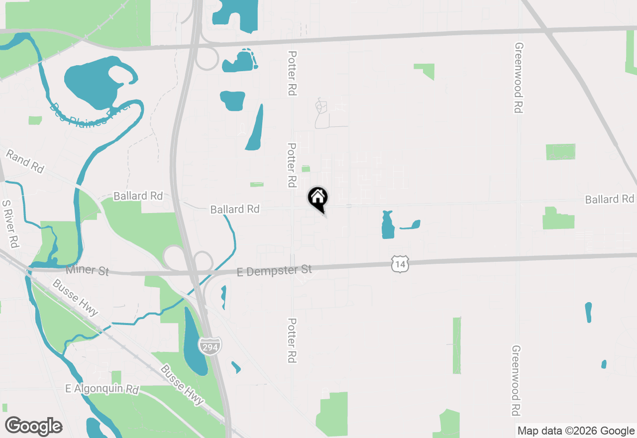 Map of 9332 Landings Lane #203D, Des Plaines, IL 60016