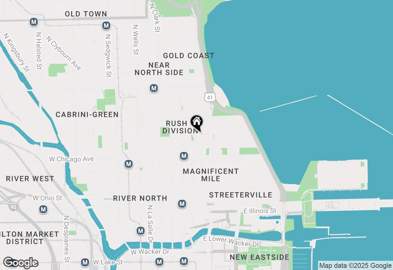 Map of 57 E Delaware Place #1504, Chicago, IL 60611