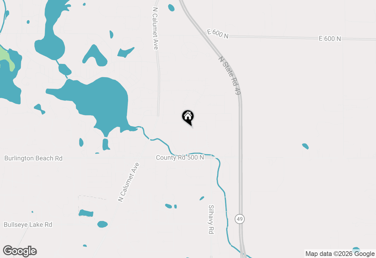 Map of 2501 Pennington Place, Valparaiso, IN 46383
