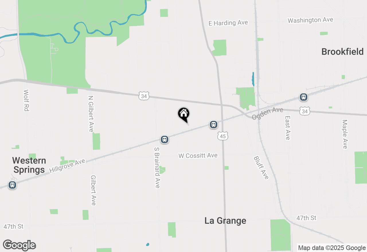 Map of 425 W Hillgrove Avenue, La Grange, IL 60525