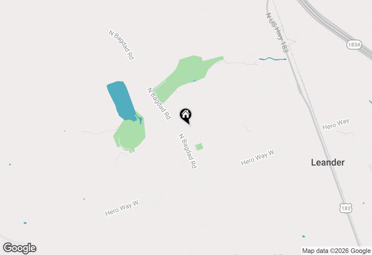 Map of 1133 Capra Ln, Leander, TX 78641