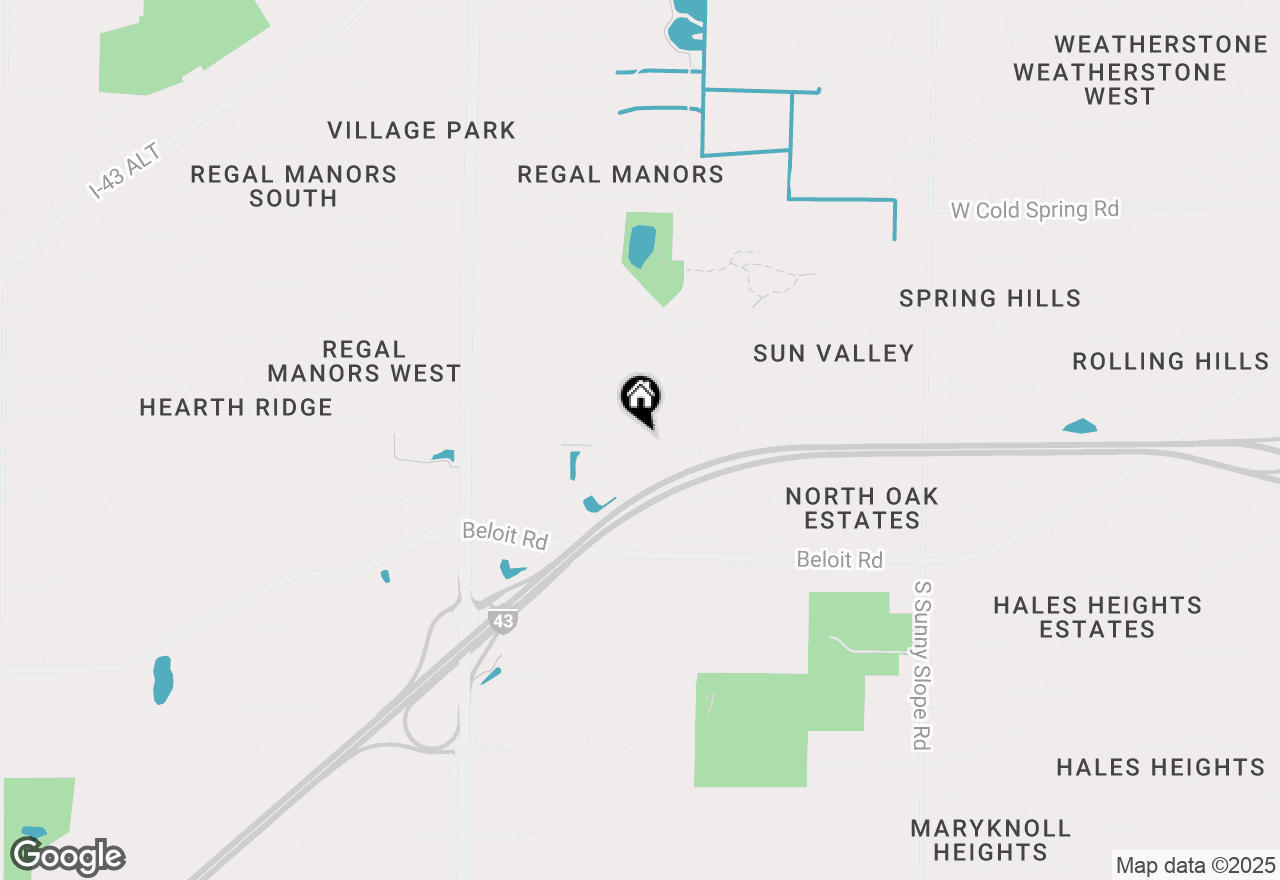Map of 4761 S Forest Point Blvd, New Berlin, WI 53151