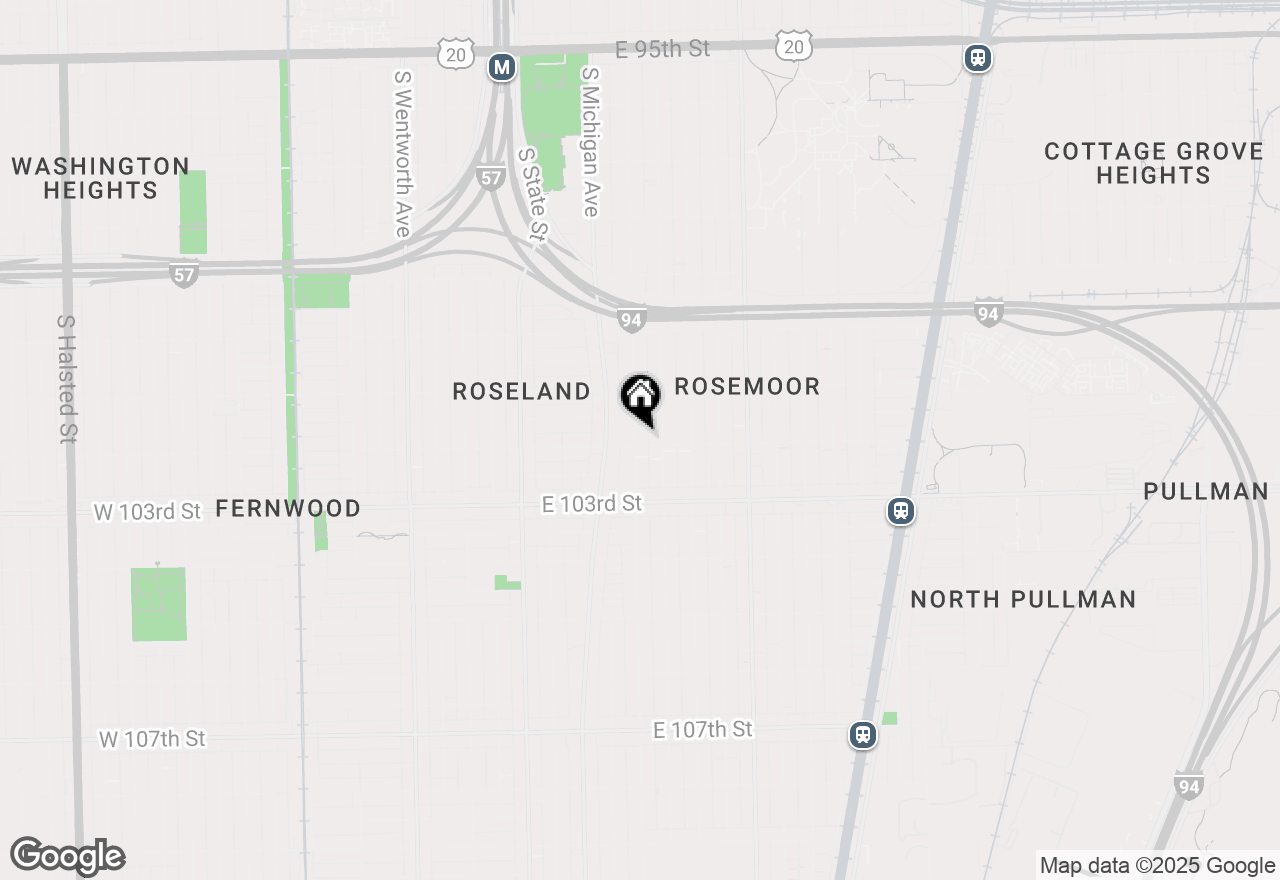 Map of 10155 S Indiana Avenue, Chicago, IL 60628