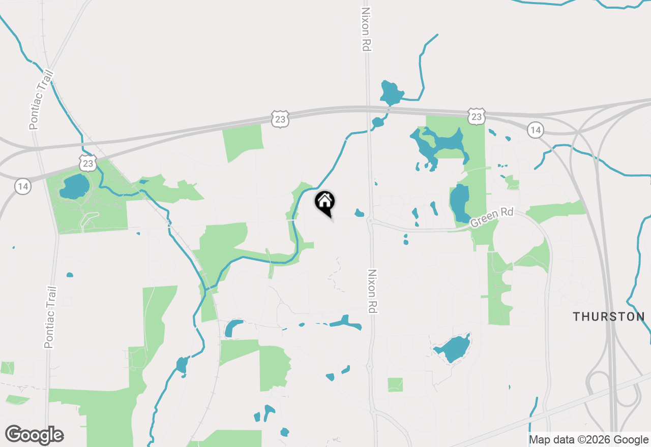 Map of 2780 Ashcombe Drive, Ann Arbor, MI 48105