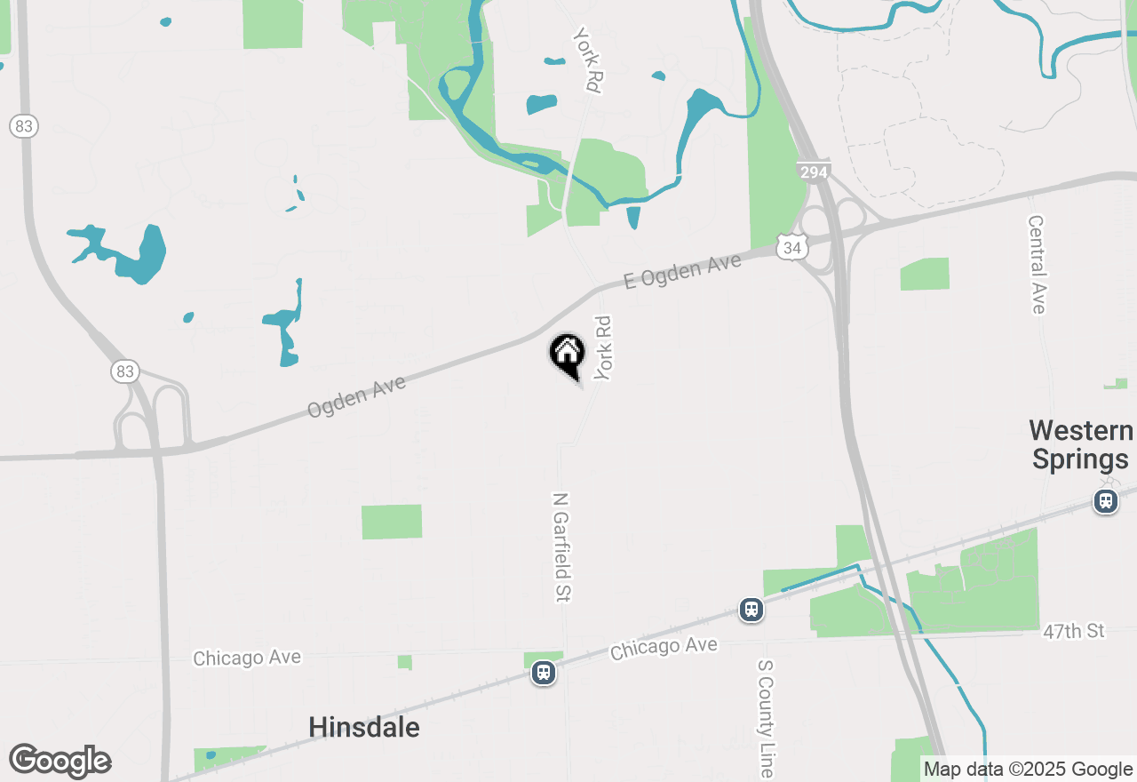 Map of 110 Maumell Street, Hinsdale, IL 60521