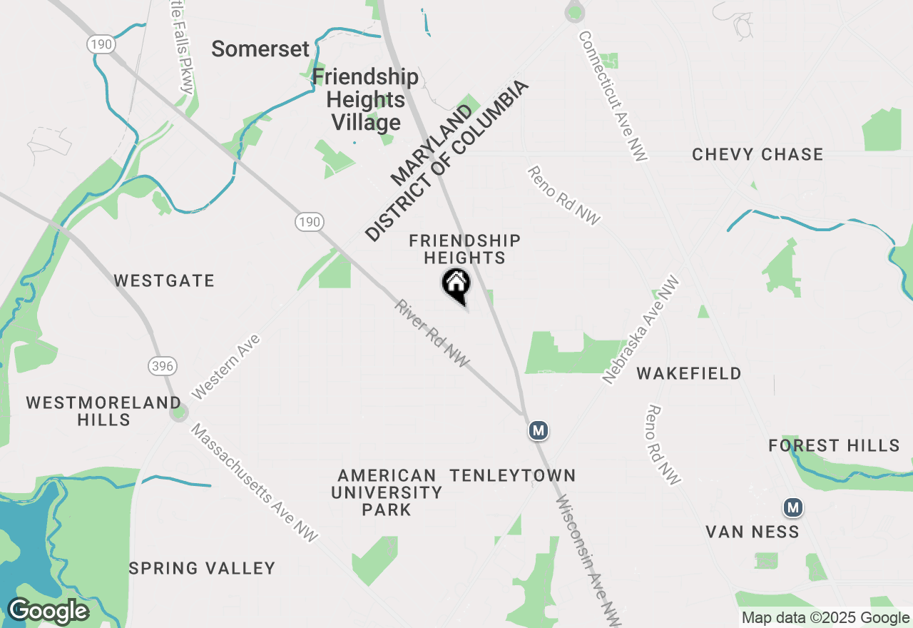 Map of 4311 Ellicott Street Nw, Washington, DC 20016