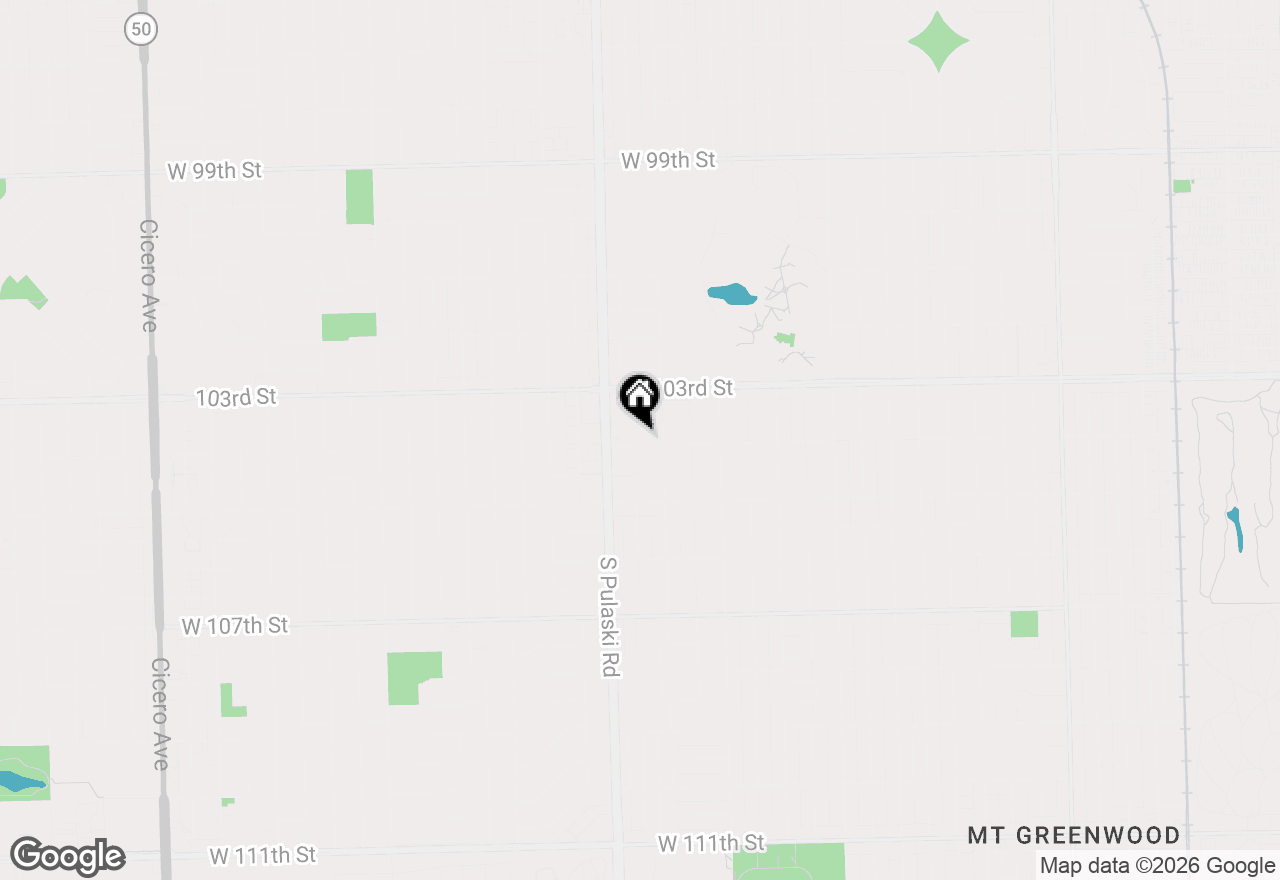 Map of 3922 W 104th Street, Chicago, IL 60655