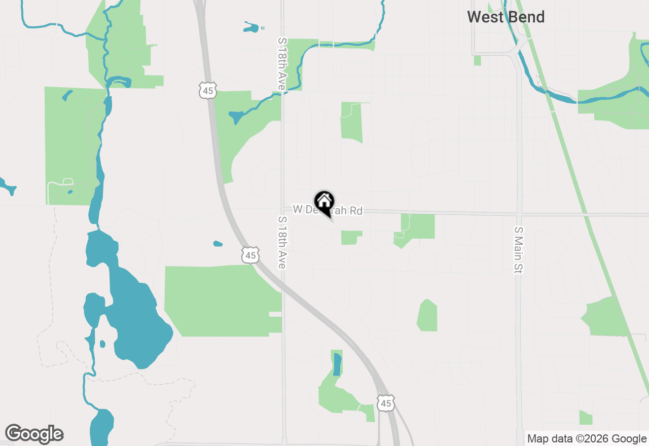 Map of 1508 Highlandview Dr, West Bend, WI 53095