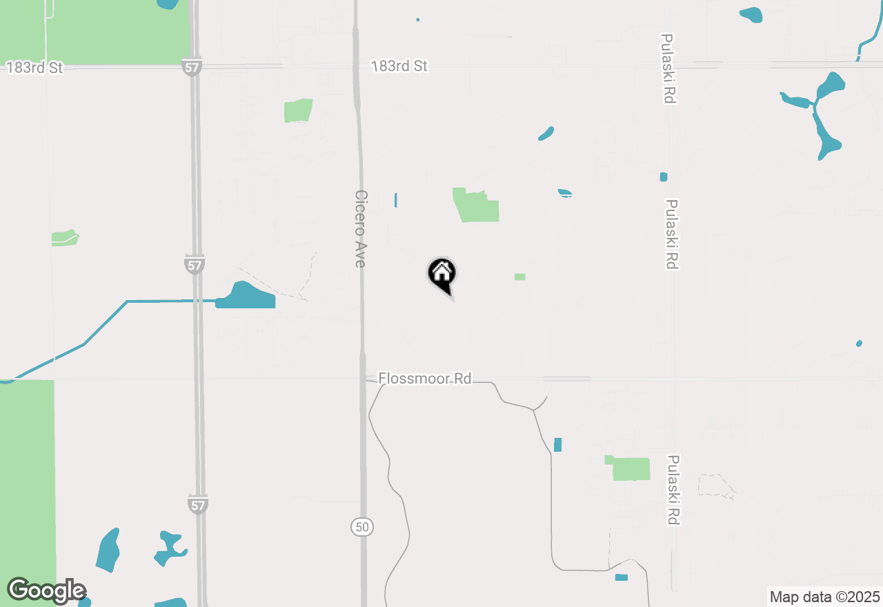 Map of 18840 Loretto Lane, Country Club Hills, IL 60478