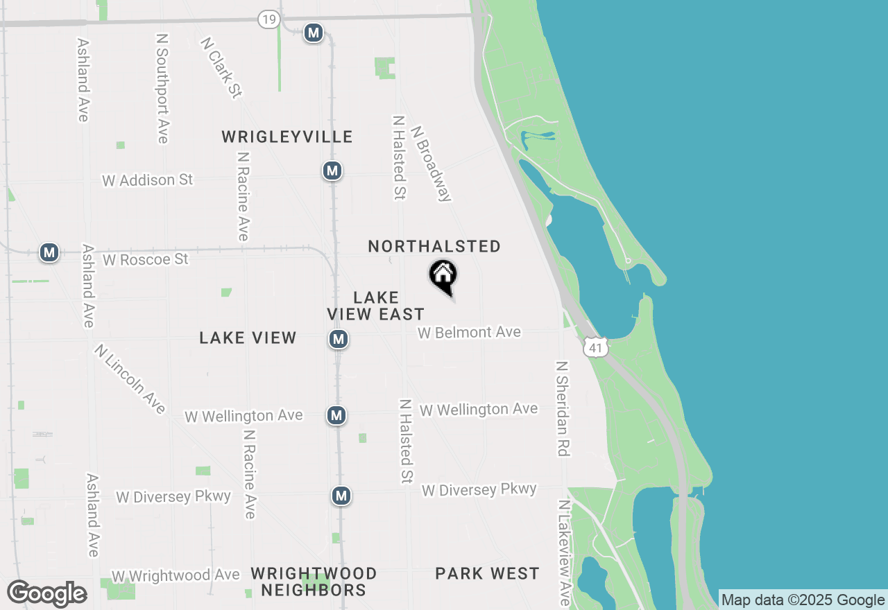 Map of 660 W Melrose Street #1, Chicago, IL 60657