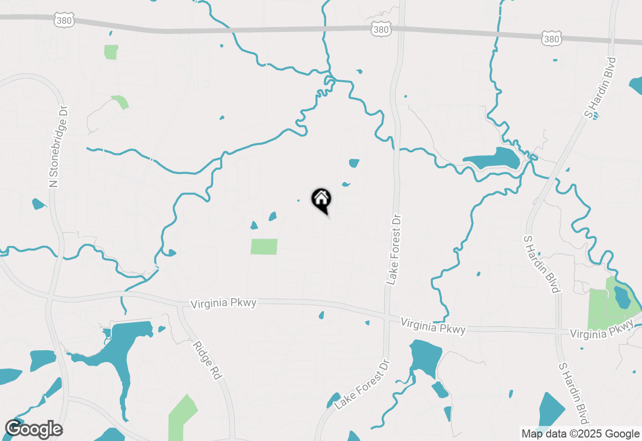 Map of 605 Lewis Canyon Lane, Mckinney, TX 75071