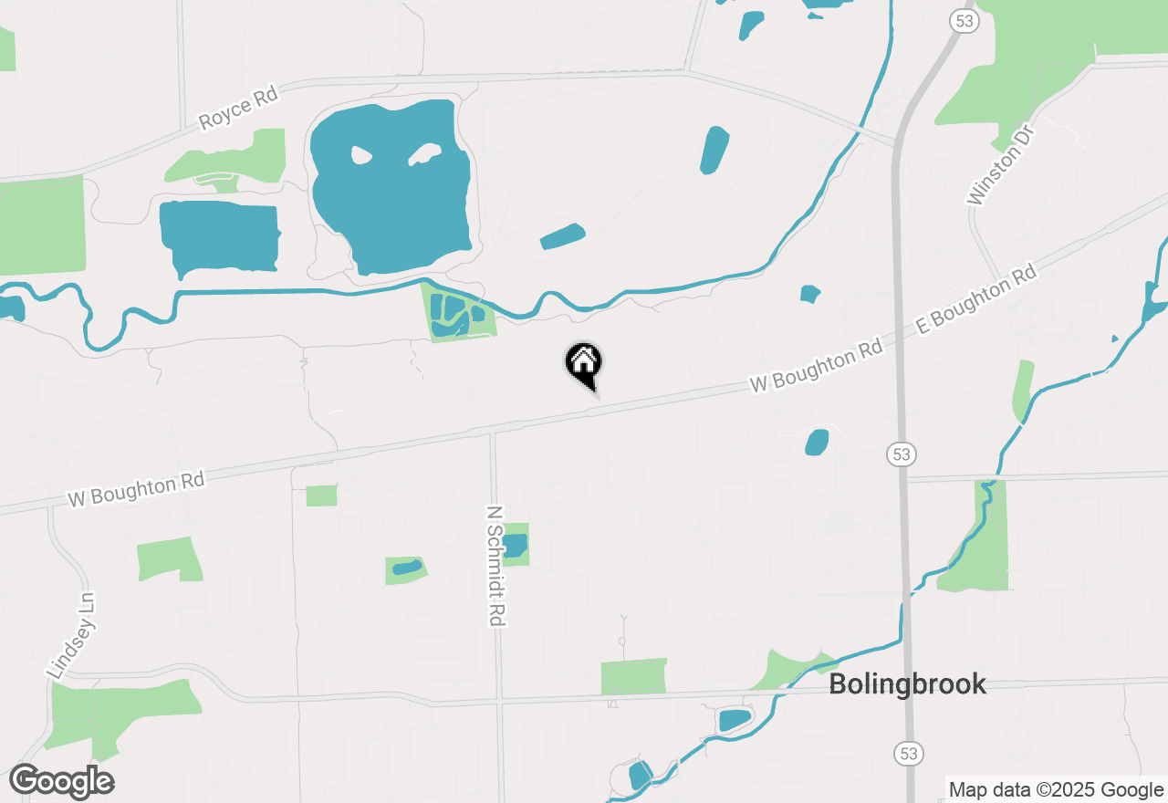 Map of (Address confidential), Bolingbrook, Illinois 60440