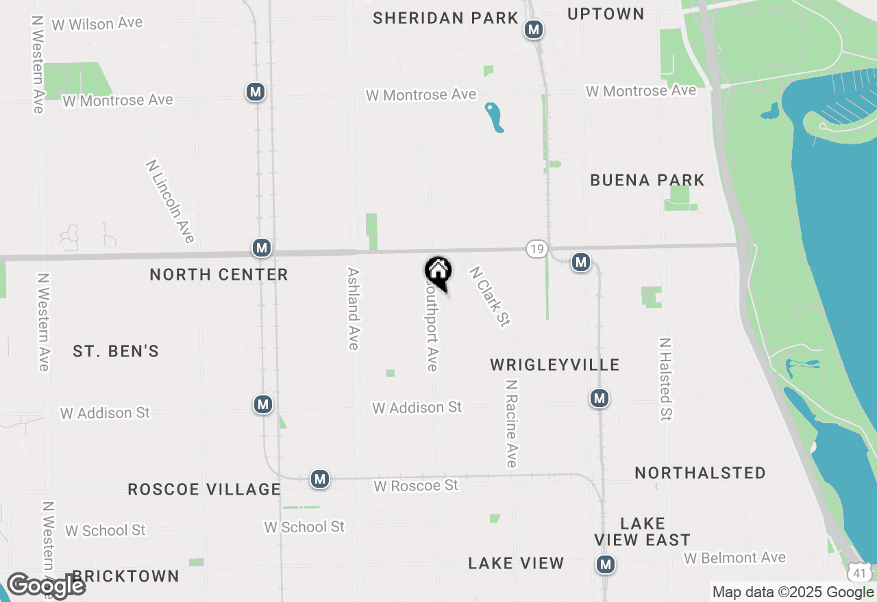 Map of 3843 N Southport Avenue #2N, Chicago, IL 60613